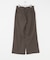 ウールブレンドカーブポケットストレートパンツ