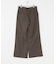 ウールブレンドカーブポケットストレートパンツ