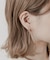 ビジューロングチェーンイヤリング