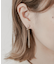 ビジューロングチェーンイヤリング