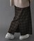 FORK&SPOON　チェックストレートスカート