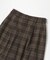 FORK&SPOON　チェックストレートスカート