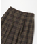 FORK&SPOON　チェックストレートスカート