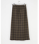 FORK&SPOON　チェックストレートスカート