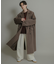 ウールブレンドダブルロングコート
