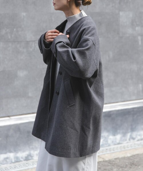 FORK&SPOON ウールノーカラーコート｜アーバンリサーチの通販｜&mall
