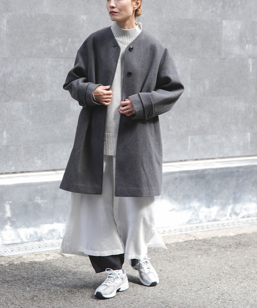 FORK&SPOON ウールノーカラーコート｜アーバンリサーチの通販｜&mall