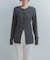 YENN　WOOL RIB CREW CARDIGAN