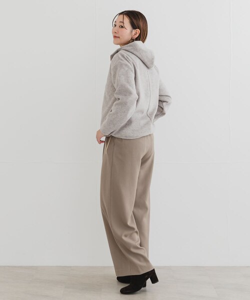 F by ROSSO シャギーフリースハーフZIPパーカー｜アーバンリサーチの