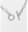 ステンレスオーバルチェーンマンテルネックレス