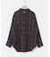 オンブレーチェックオーバーシャツ