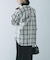 オンブレーチェックオーバーシャツ