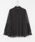 シアーラメチュールフレアスリーブブラウス