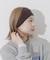 リブニットワイドヘアバンド