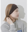 リブニットワイドヘアバンド