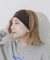 リブニットワイドヘアバンド