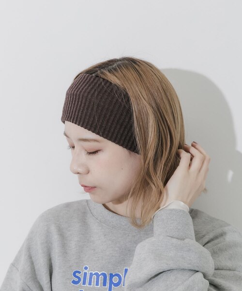リブニットワイドヘアバンド｜アーバンリサーチの通販｜&mall（アンド
