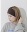 リブニットワイドヘアバンド