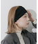 リブニットワイドヘアバンド