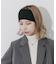 リブニットワイドヘアバンド