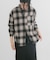 製品染オンブレーチェックシャツ