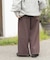 ウォームドジャージワイドパンツ