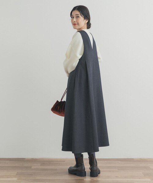 メランジBACKタックフレアジャンスカ｜アーバンリサーチの通販｜&mall