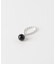 SMELLY so’　onyx ball chain ring