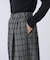 ウールコットンチェックパンツ