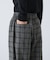 ウールコットンチェックパンツ