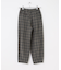ウールコットンチェックパンツ