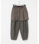 ウールコットンチェックパンツ