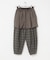 ウールコットンチェックパンツ