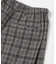 ウールコットンチェックパンツ