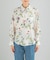 ボタニカルプリントデザインシャツ