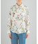 ボタニカルプリントデザインシャツ
