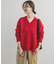 VネックKNITプルオーバー