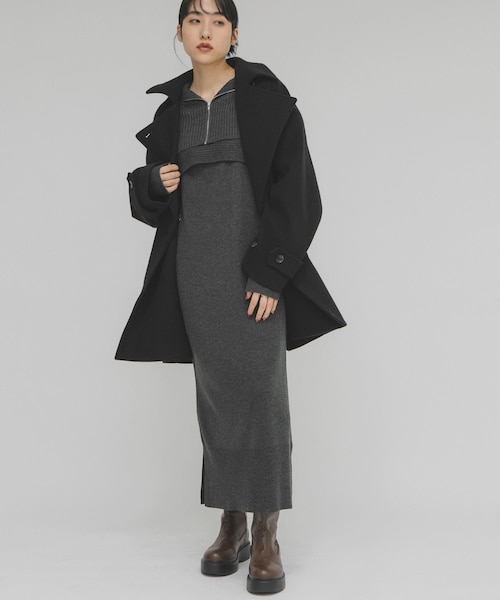 ハーフZIPレイヤードニットワンピース｜アーバンリサーチの通販｜&mall