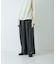 ウールフラノタックワイドパンツ