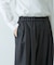 ウールフラノタックワイドパンツ