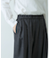 ウールフラノタックワイドパンツ