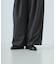 ウールフラノタックワイドパンツ
