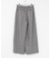 ウールフラノタックワイドパンツ