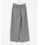 ウールフラノタックワイドパンツ