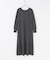 ウォシャブルフレアシルエットニットワンピース