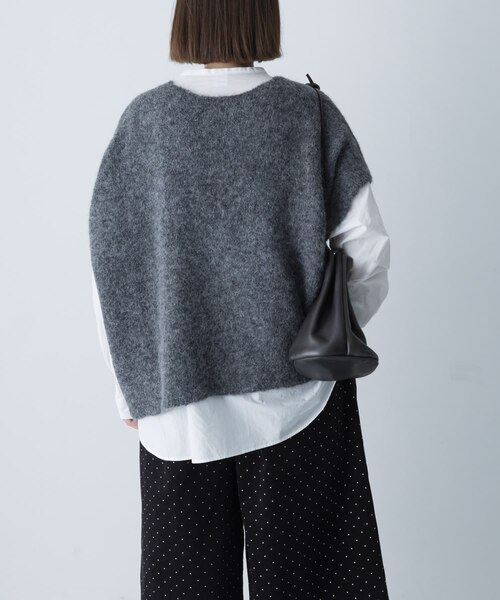 【リピ割】かぐれ　アルパカ混ワイドニットベスト　アーバンリサーチドアーズ アルパカワイドニットベスト｜アーバンリサーチの通販｜&mall（アンド