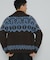 ジャガードジップアップニット