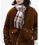 ウールカシミヤチェックワイドマフラー