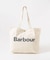 Barbour　logo tote bag