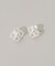 メタルフラワーパールイヤリング